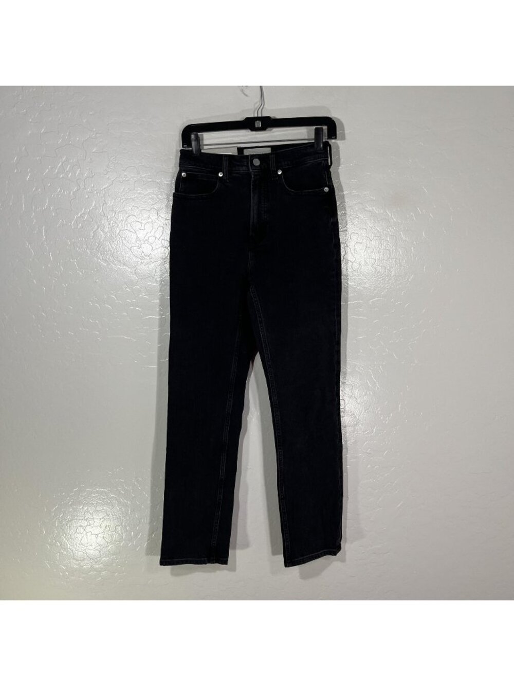 Everlane Way High Slim Jean Jeans Womens 25S Charcoal High Rise 25x28.5 Denim